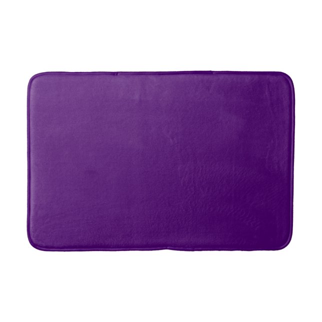 Royal purple (solid colour)  bath mat (Front)