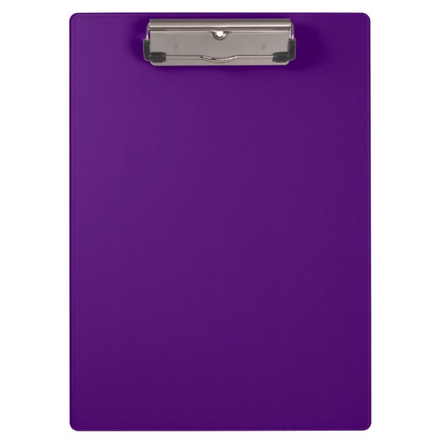 Royal purple (solid colour)  clipboard (Front)