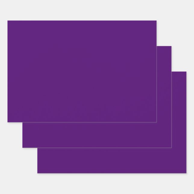 Royal purple (solid colour)  wrapping paper sheet (Set)