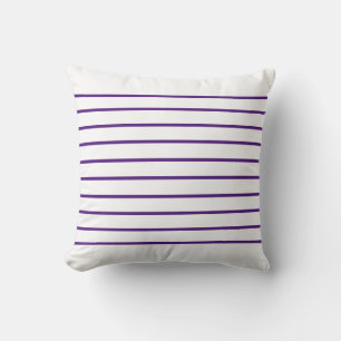 Royal Purple thin Stripes Cushion