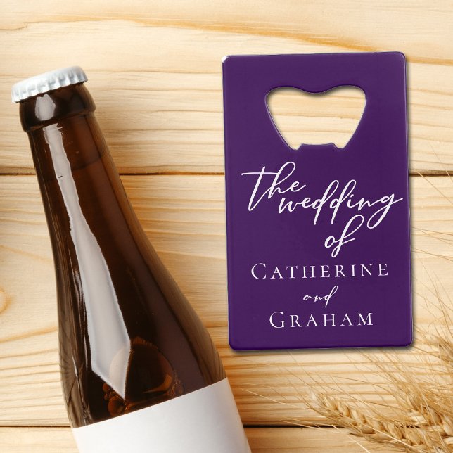 Royal Purple Typography Personalised Wedding (Creator Uploaded)