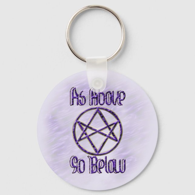 Royal Purple Unicursal Key Ring (Front)