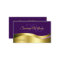 Royal Purple Wavy Gold Decor with Initials Elegant