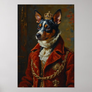 Royal Rat Terrier Portrait Poster