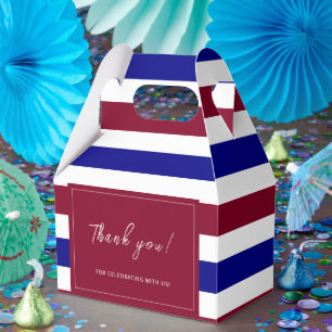 Royal Red and Blue Wedding Theme Favour Box
