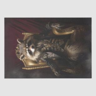 Royal Regal Racoon King Decoupage Tissue Paper