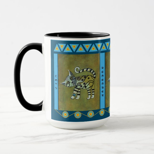 Royal Roots Cat Mug (Left)