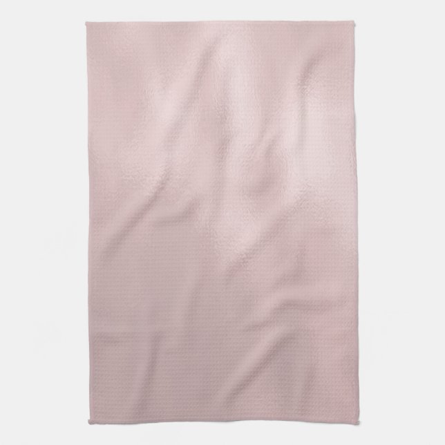 Royal Rose gold Glass Texture Tea Towel (Vertical)
