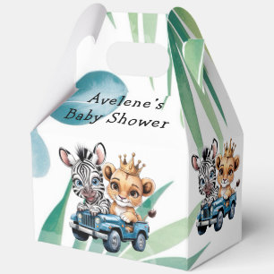 Royal Safari Ride Boy Baby Shower Gift Favour Box