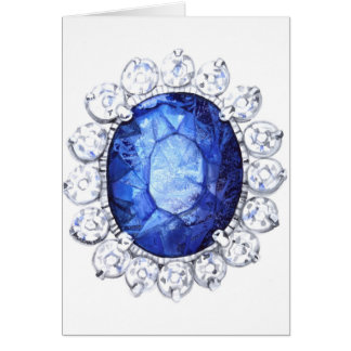 Royal Sapphire Original Watercolor