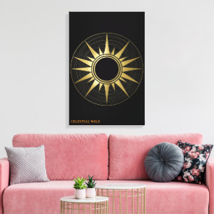 Royal Saturn Celestial Orbit Gallery Canvas Wrap Print