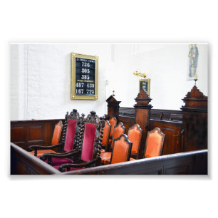 Royal Seating in Aarhus Cathedral, Denmark Photo Print