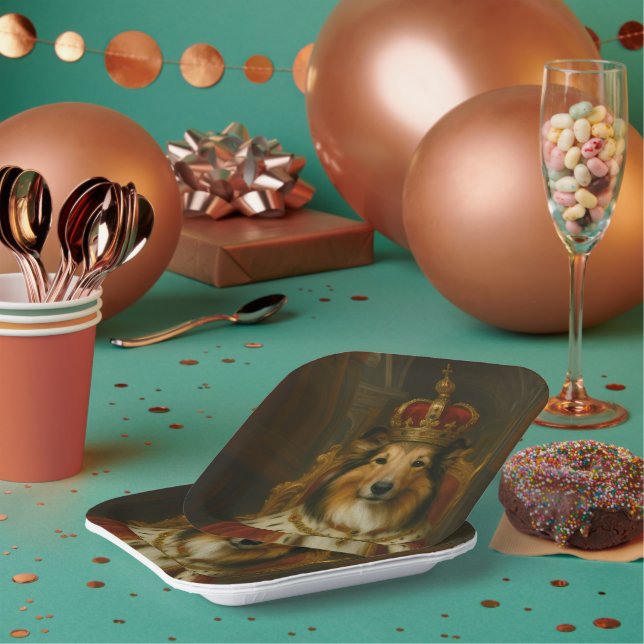 Royal Sheltie Paper Plate (Multi)