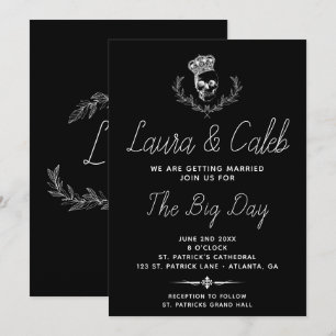 Royal Skull Wedding Invitation