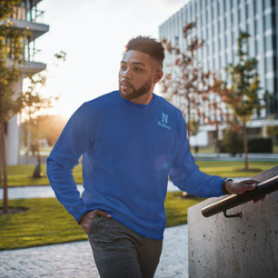 royal& sky  blue personalized sweatshirt