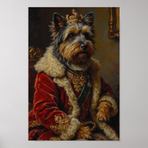 Royal Skye Terrier Portrait Poster