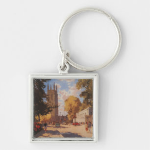 Royal Spa, Street View British Railways Poster Key Ring