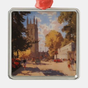 Royal Spa, Street View British Railways Poster Metal Tree Decoration