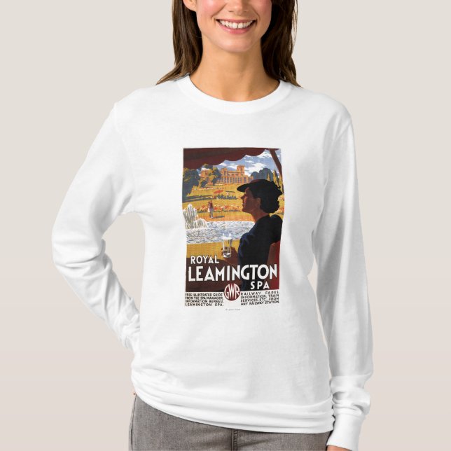 Royal Spa, Woman Drinking Water Rail Poster T-Shirt (Front)