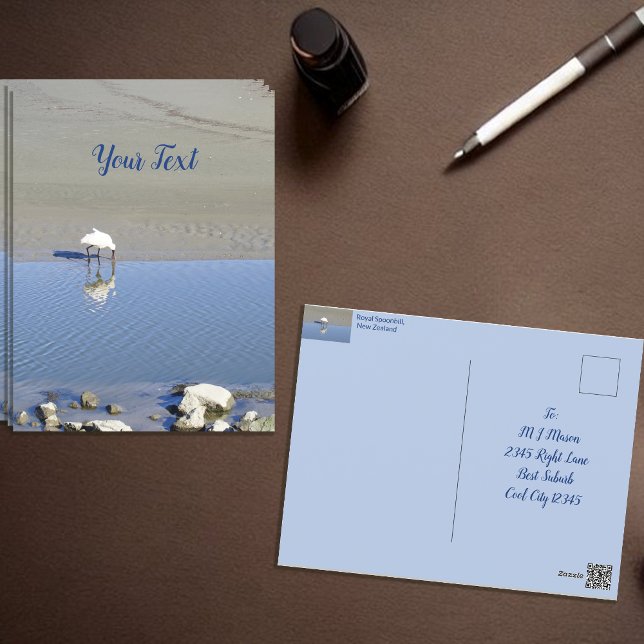 Royal Spoonbill Bird Custom Postcard (perfect for Holiday contact, or over the seas correspondence)