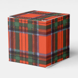 Royal Stewart clan Plaid Scottish tartan Favour Box
