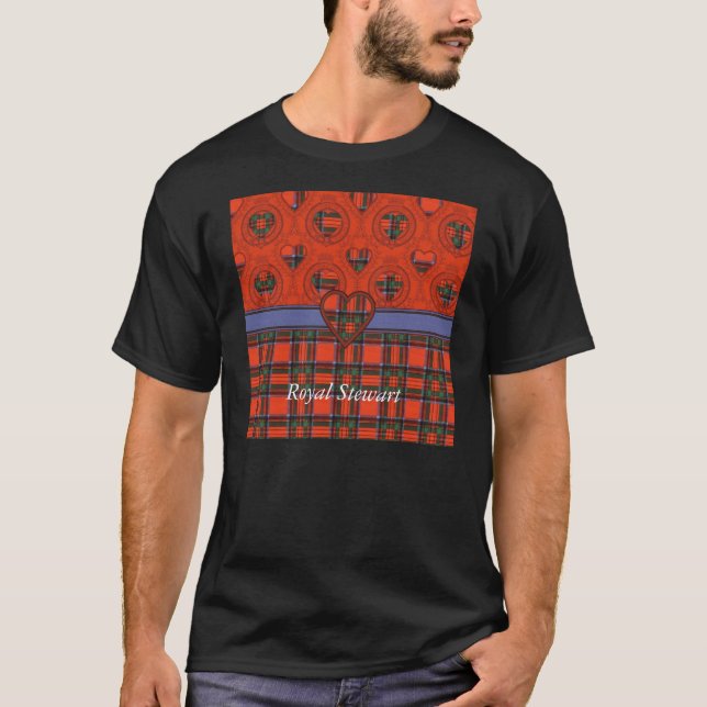 Royal Stewart clan Plaid Scottish tartan T-Shirt (Front)