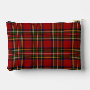 Royal Stewart Clan Tartan Plaid Accessory Pouch