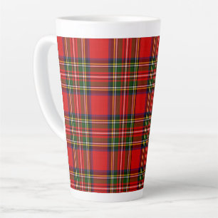 Royal Stewart Clan Tartan Plaid  Latte Mug