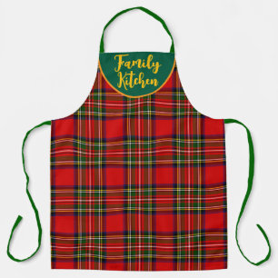 Royal Stewart Clan Tartan Plaid Personalised Apron