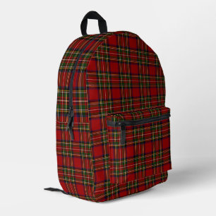 Royal Stewart Clan Tartan Plaid Printed Backpack
