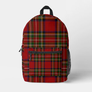 Royal Stewart Clan Tartan Plaid Printed Backpack