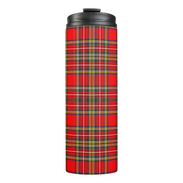 Royal Stewart Clan Tartan Plaid  Thermal Tumbler (Front)