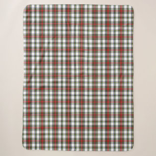 Royal Stewart Dress Plaid Sherpa Blanket