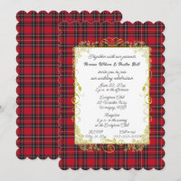 Royal Stewart Original Tartan With Gold Frame