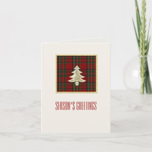 Royal Stewart Plaid Holiday Greeting Card