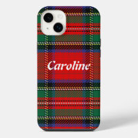 Royal Stewart red and green Scots tartan pattern