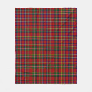 Royal Stewart Red Tartan Plaid Fleece Blanket