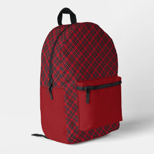 Royal Stewart Scottish Clan Tartan Printed Backpack