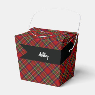 Royal Stewart Scottish Tartan Plaid Pattern Favour Box