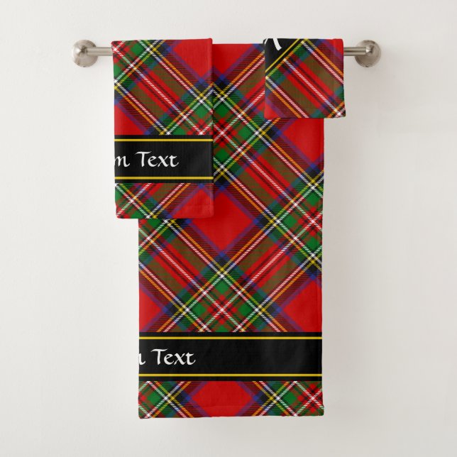 Royal Stewart Tartan Bath Towel Set (Insitu)
