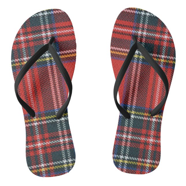 Royal Stewart Tartan Flip Flops (Footbed)