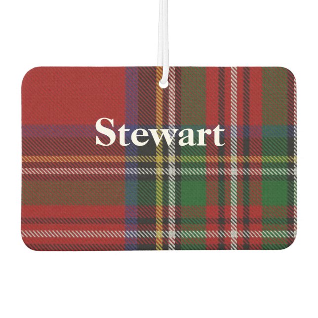 Royal Stewart Tartan Plaid Air Freshener (Front)