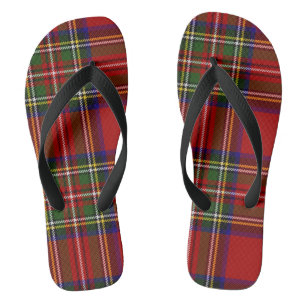 Royal Stewart Tartan Plaid Scottish Pattern Jandals