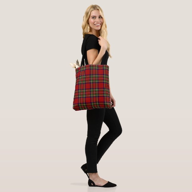 Royal Stewart Tartan Plaid Scottish Pattern Tote Bag (On Model)