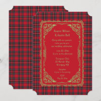 Royal Stewart Tartan Plaid Wedding