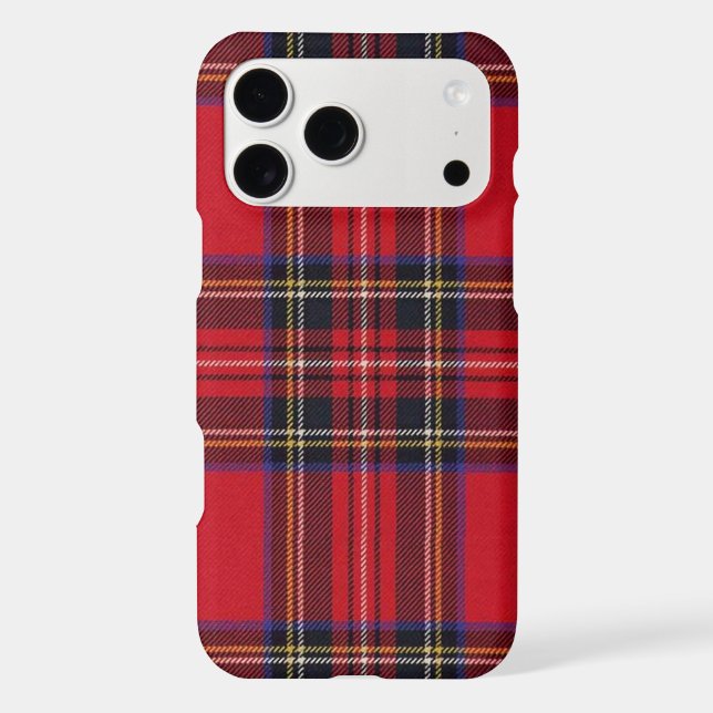 Royal Stewart tartan red black plaid (Back)