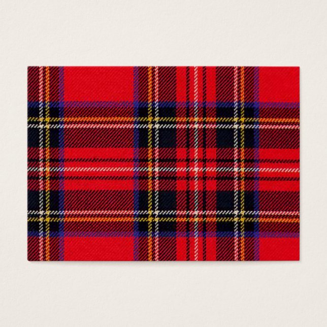 Royal Stewart tartan red black plaid (Front)