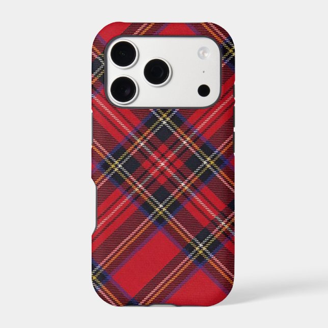 Royal Stewart tartan red black plaid (Back)