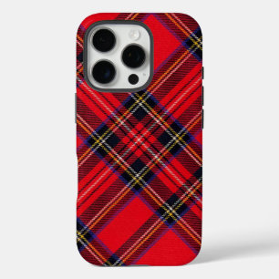 Royal Stewart tartan red black plaid iPhone 16 Pro Case