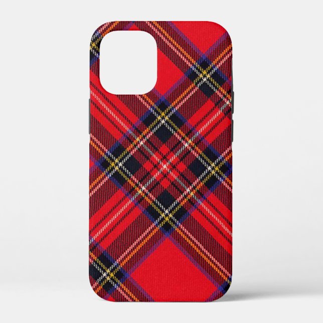Royal Stewart tartan red black plaid Case-Mate iPhone Case (Back)